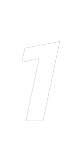 The image features a black background with a large, white, three-dimensional number "7" tilted slightly to the right, resembling the sleek design of a secure self-storage unit.